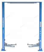 Подъемник двухстоечный NORDBERG N4120H-4B_3+2_220 (4 т, верхняя синхронизация, H=3,6 м, 220 В, синий)